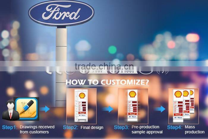 Eletronic Gas Station Advertising Pylon Totem