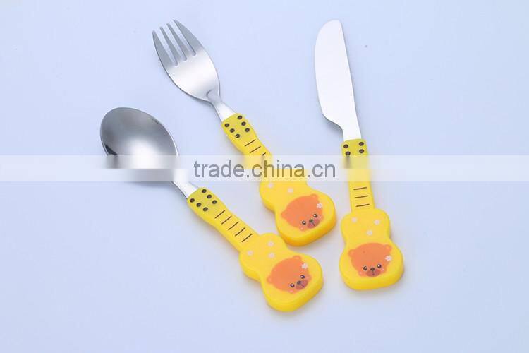 High-Class Restaurant Stainless Steel Knife Fork And Spoon Set For Children