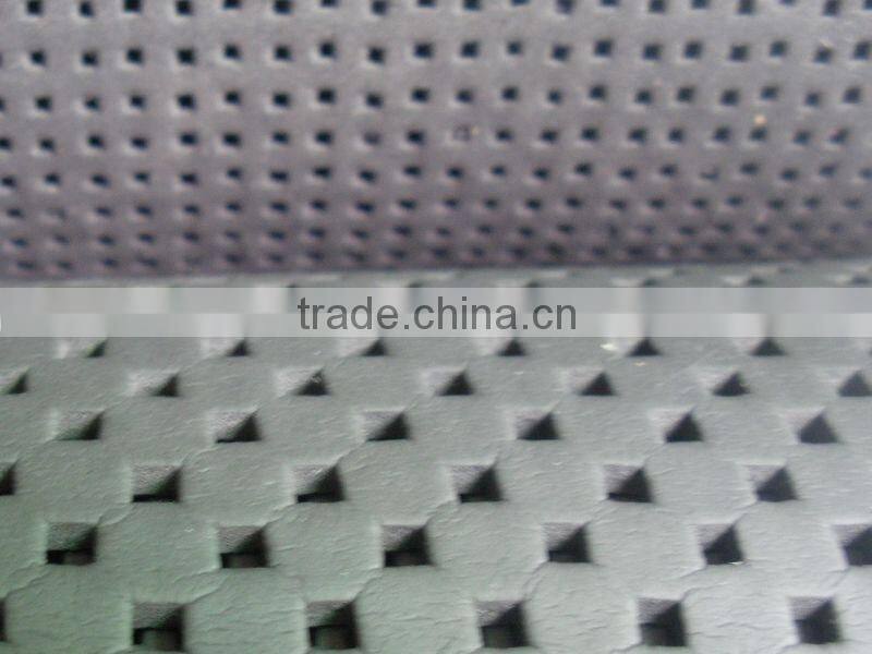 perforated diving fabric hole neoprene rubber sheet / circular hole square hole