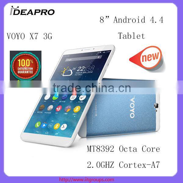 Voyo X7 3G Android 4.4 8'' IPS Capacitive Screen MT8392 Octa Core 2.0GHZ Cortex-A7 Tablet