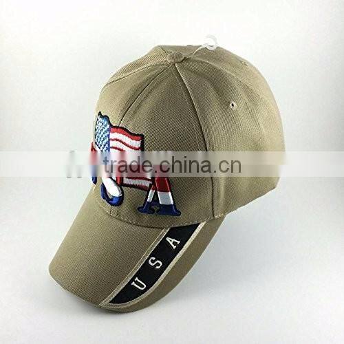 High quality 6 panel custom 3d embroidery military baseball cap