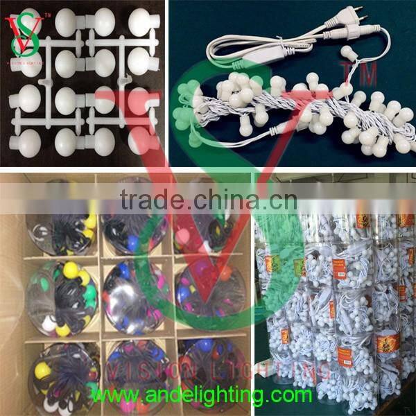 High quality IP 65 waterproof RGB chain led string ball light for party and wedding decoration