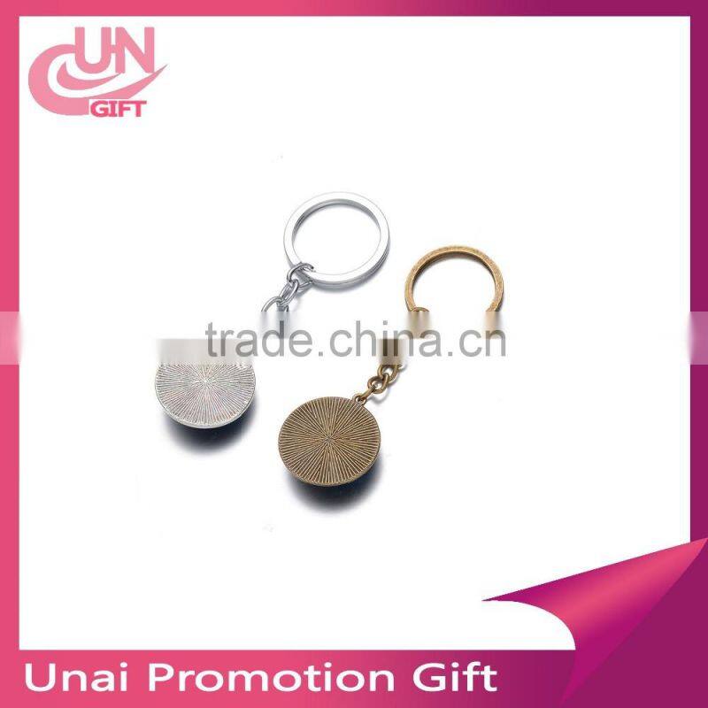 Promotion gift Custom OEM design laser cut logo key holder Handmade leather keychain