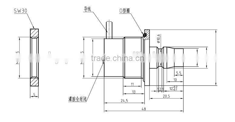small volume plug and play seal type water level sensor in hot sales