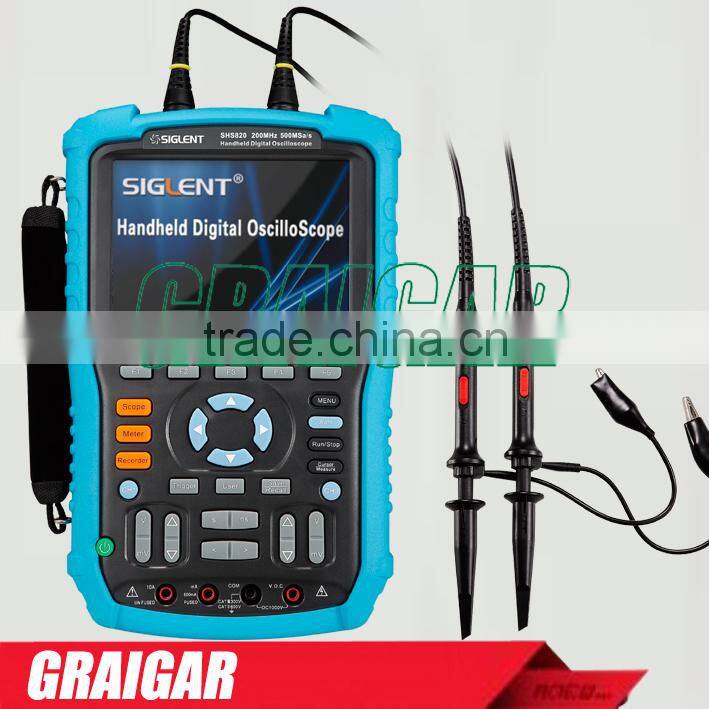 Handheld Digital Oscilloscope Siglent SHS820 200MHz 32Kpts memory 500Msa/s 2Channel
