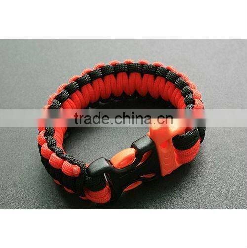 550 cord fashion diy handmade bracelet For sports or Outdoor survival bracelet Plastic Buckle PRB-2002