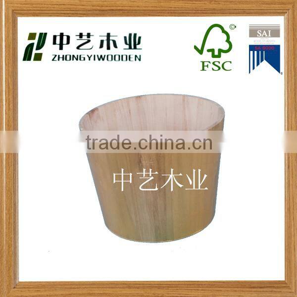 home decor antique primitive wood wooden snack bucket