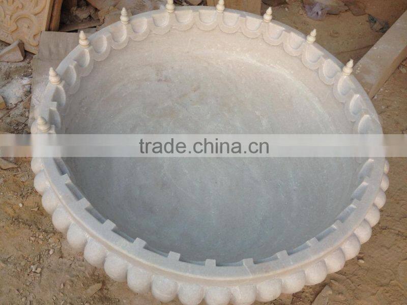 Garden Decorative Granite Stone Carving Birdbath For Garden Decoration