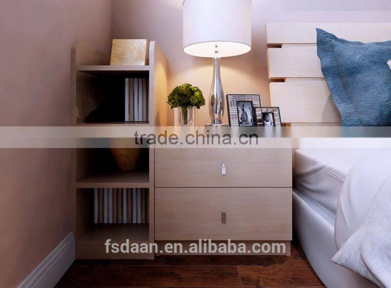 nightstands/cabinet putting in bedroom with light color design
