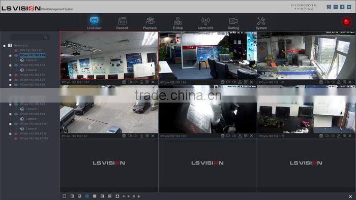 LS VISION full hd dome camera succinct appearance camera 2.0 megapixel waterproof camera
