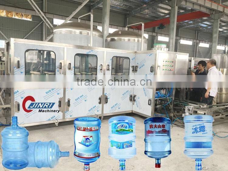 300BPH 5 gallon bottle mineral water full-auto Intenal and External brush washing 2 in 1 machine