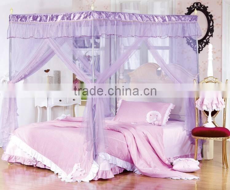 fashional high quality polyester king size double bed mosquito net