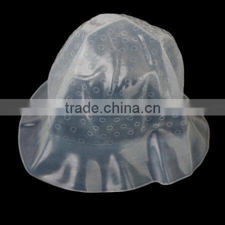 Pro Salon Silicon Reusable Hair Colouring Hairdressing Highlighting Dye Frosting Cap & Free Hook Random Color