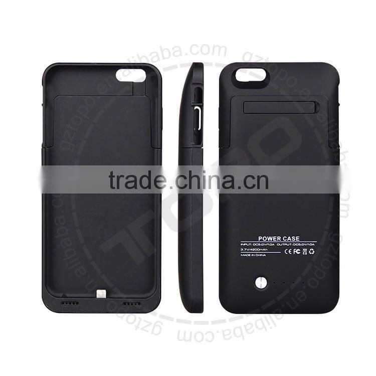 4200mAH Mobile Phone External Battery Backup Charger Case Pack Power Bank for iPhone 6 6s plus