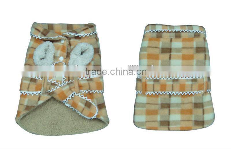 Wholesale pattern fleece dog coats