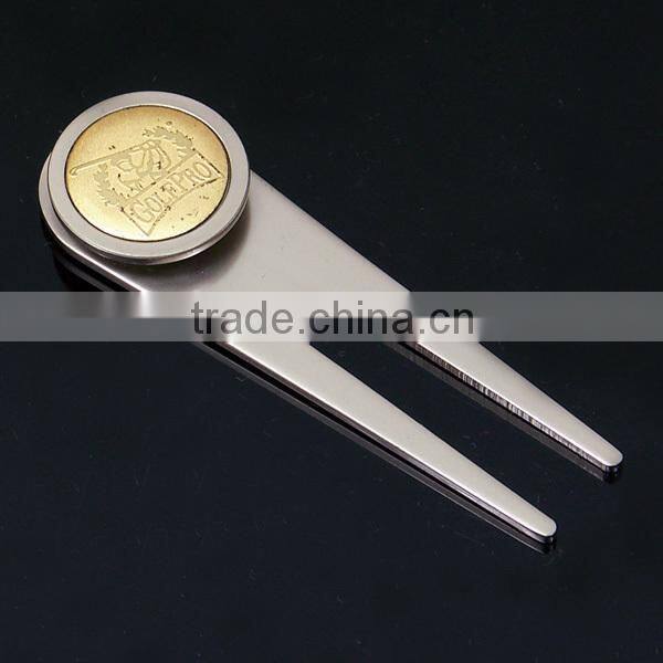 Golf divot repair tool/golf pitch fork