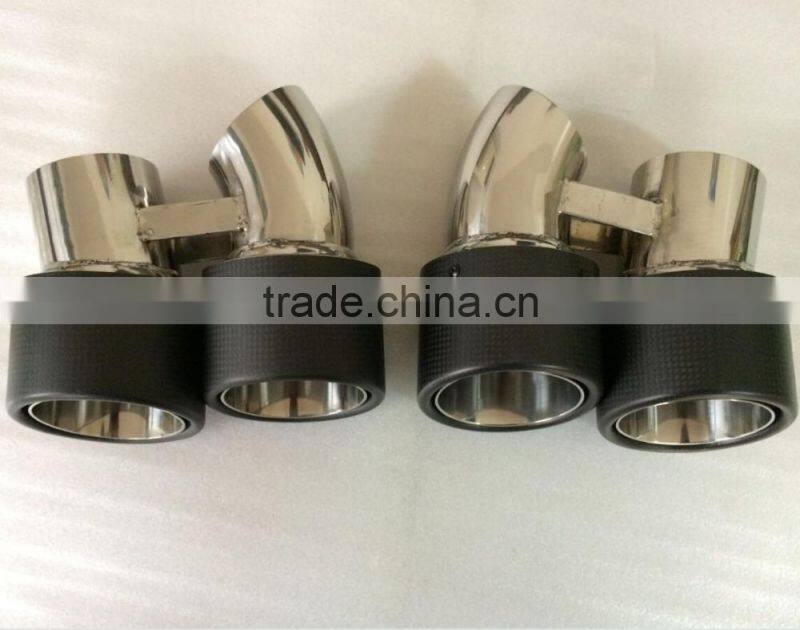 Factory price Dual Outlet Carbon Fiber Exhaust Tip