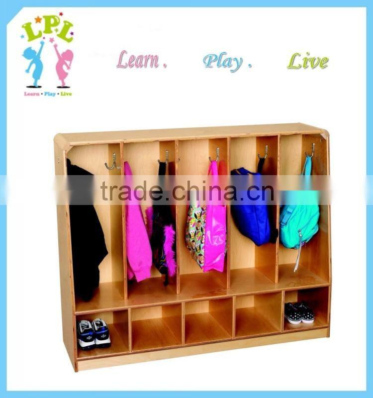 High quality plywood export USA Europe Children furnitures in preschool all kind of storage locker cabinet