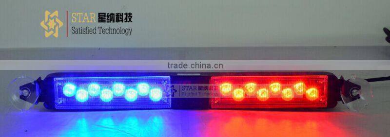 Hot selling 1W*16 led emergency visor light bar led visor deck dash lamp (XN-288A)