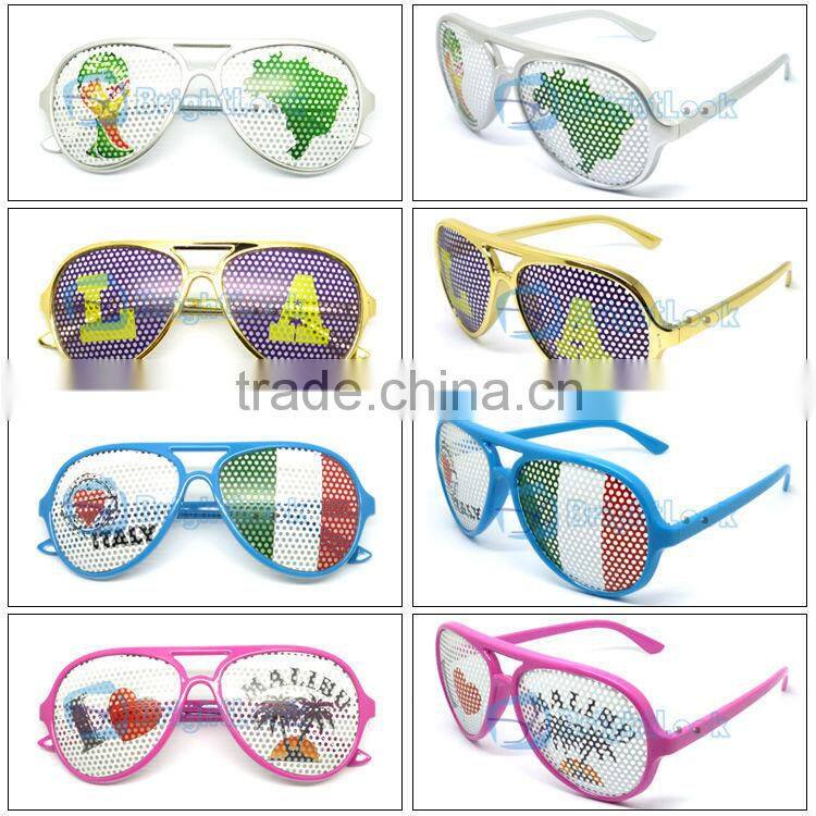 CE&FDA certificated sunglasses,popular sticker logo lenses sunglasses