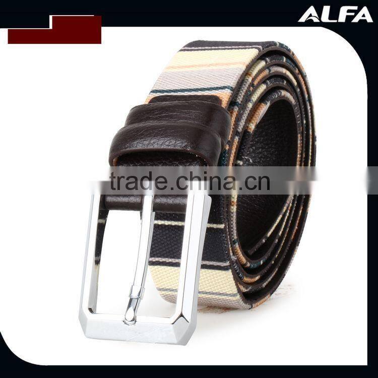 Jeans Red Canvas Belt