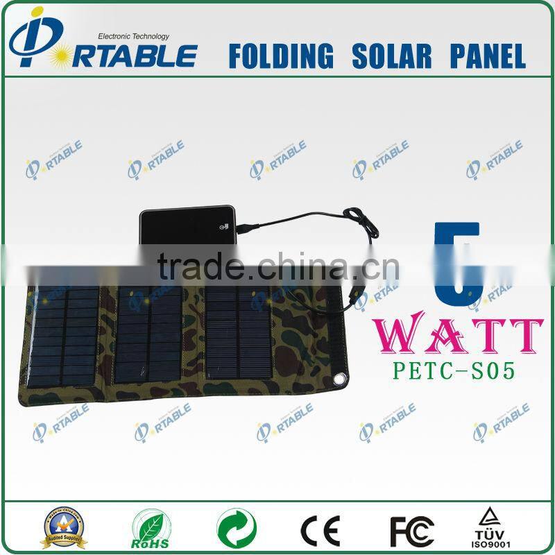 5W Solar Energy Bag Portable foldable solar charger