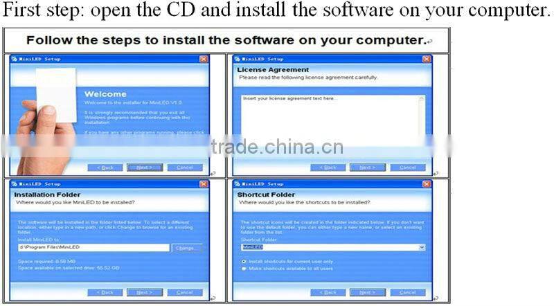 Advertising message led display board