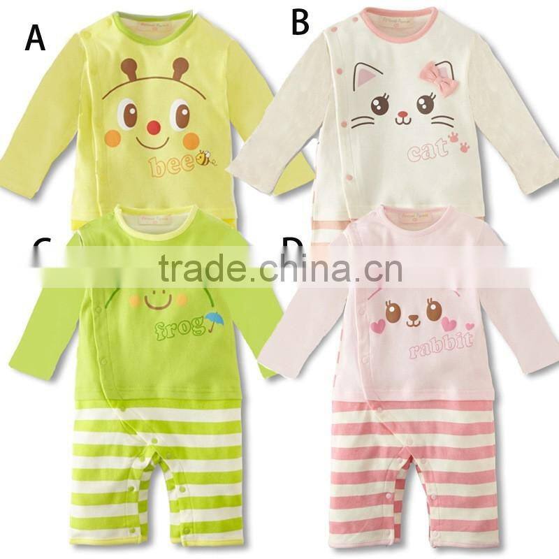 Moms care Cartoon Cotton Baby Rompers Autumn Long Sleeve Baby Wear Infant Jumpsuit Boys Girls Clothes Roupa