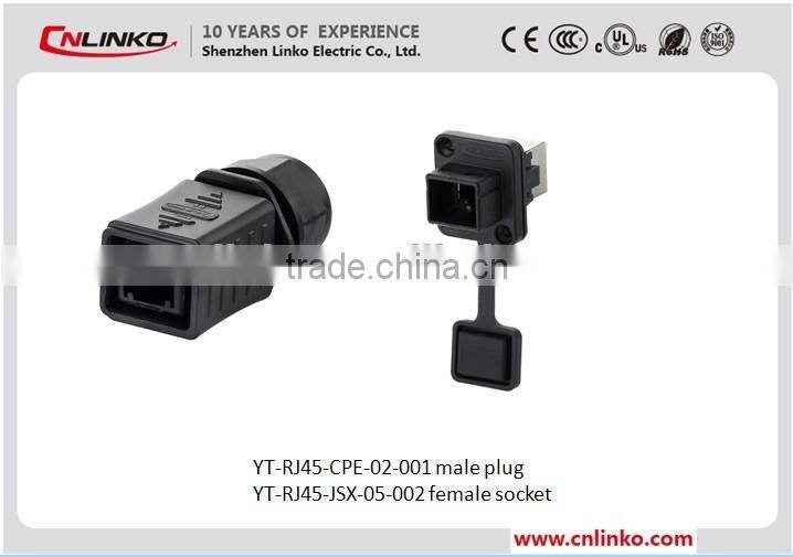 Made in china 8p8c cat6 rj45 male connector plastic shell square type rj45 male connector RJ45 male and female connector