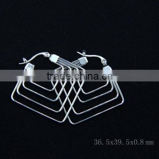 square loop earrings for lady high quality