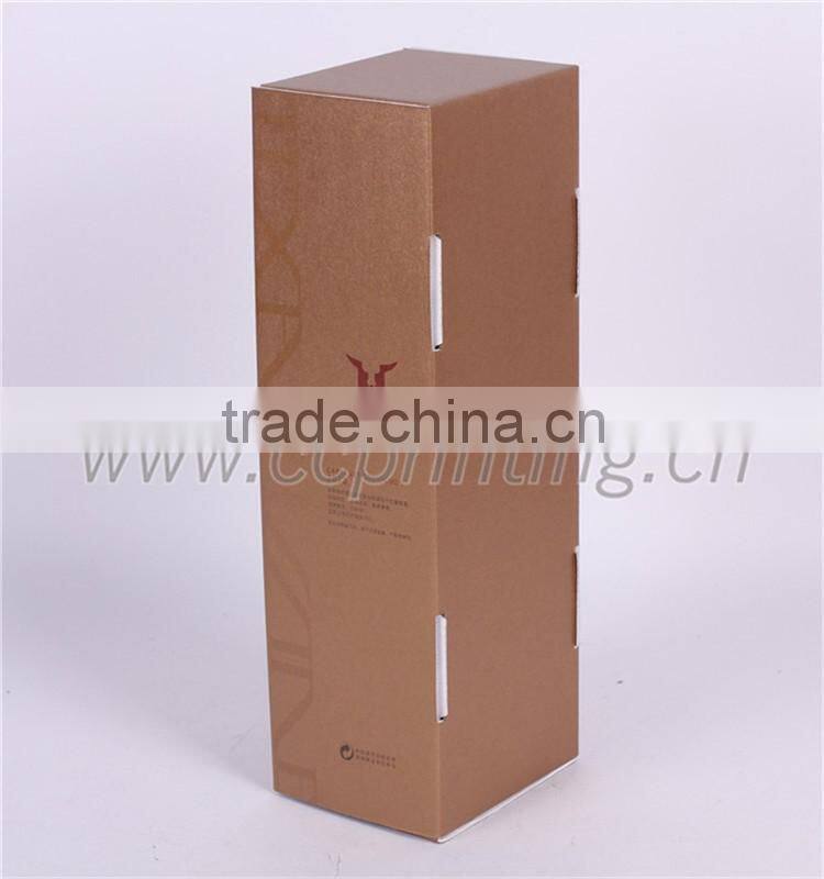 Wine packaging corrugated cardboard wine box