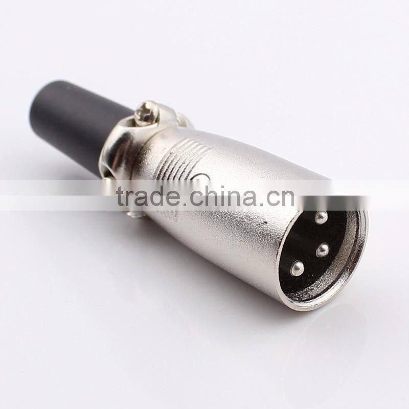 Japanese Style 3 Cores Caron Cannon Male Plugs Pin Connector Repair DIY For Microphone