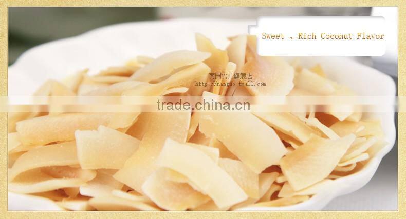 baked Coconut Chips sliced coconut