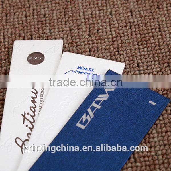 Latest technology recycled paper hang card tag with logo printing
