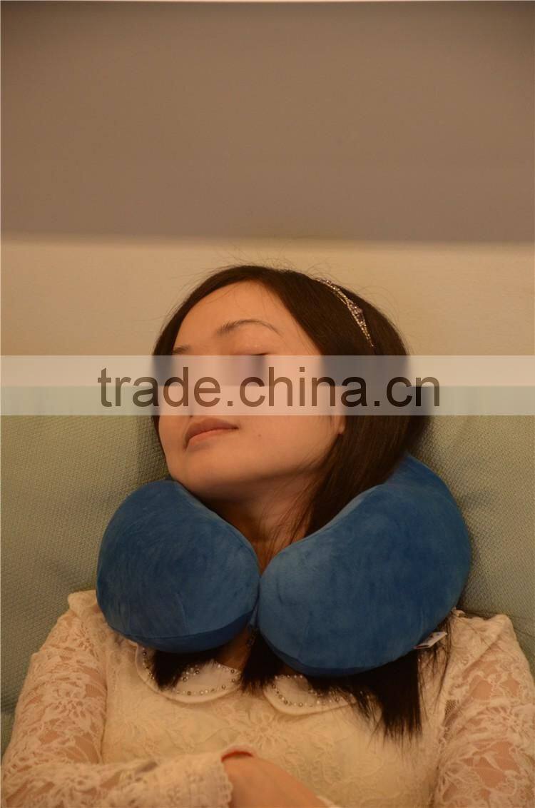 Factory direct genius design breathable memory foam travel neck pillow