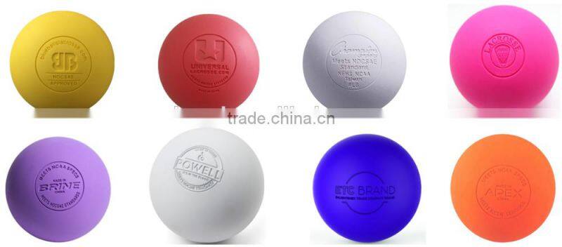 NCAA NOCSAE & SEI approved lacrosse ball lacrosse massage ball rubber ball