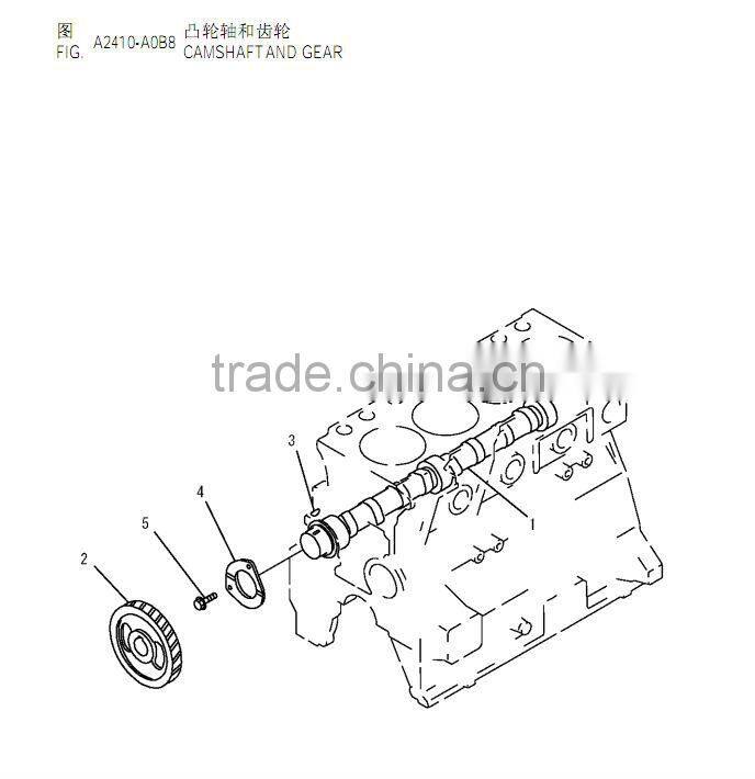 saa4d95le engine key 04010-00516 pc130-7 excavator key