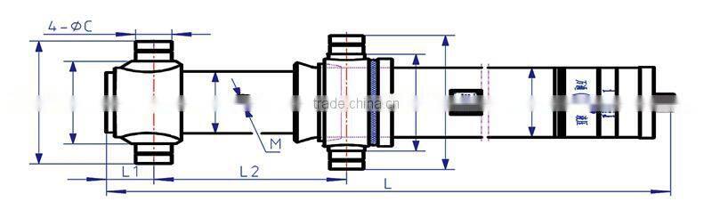 FE type hydraulic ram for tipper