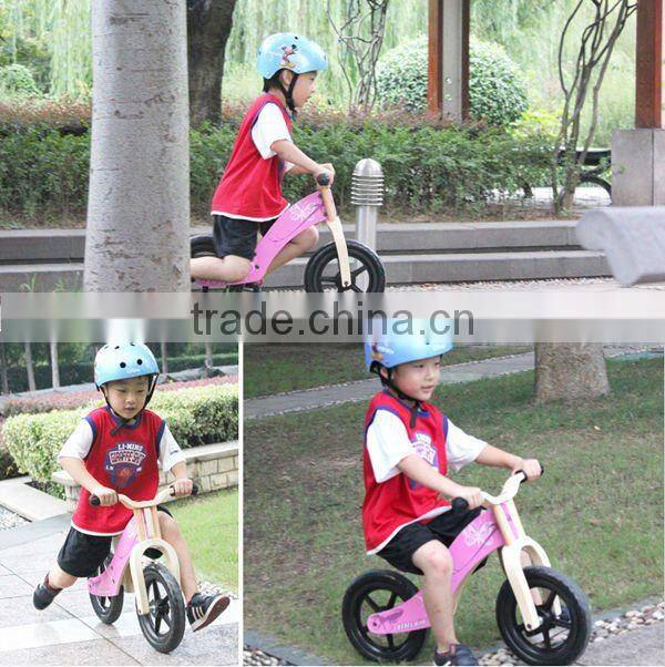 Wooden Balance Bike With Colorful design,Adjustable Height Seat