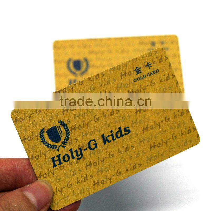 gold foil vip trading game card