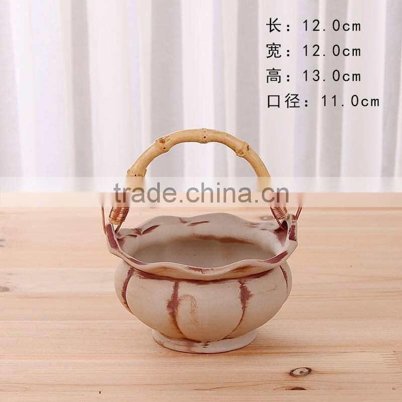 Ceramics Flower Pot for Home Office Desk Garden Decoration