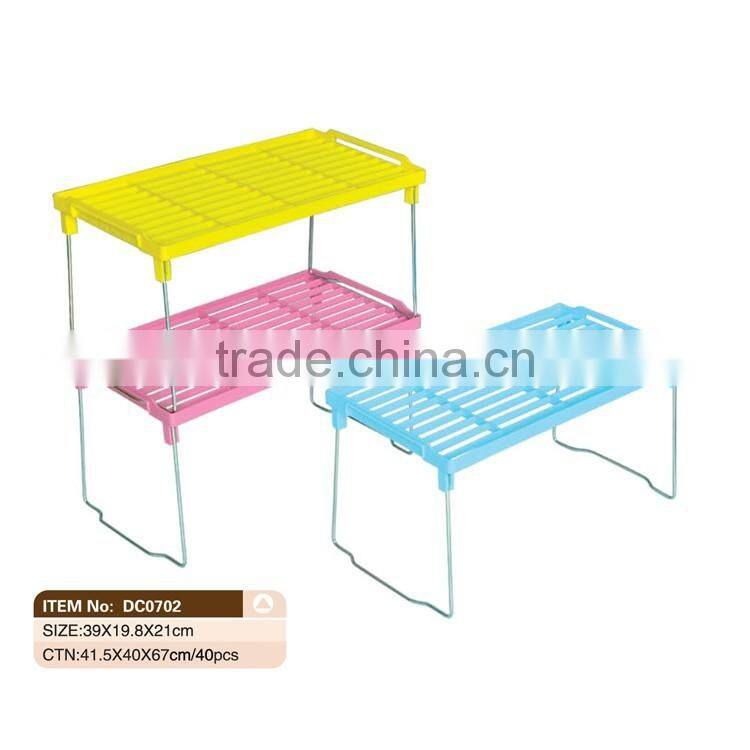 Sundries Iron Feet Plastic Stacking Rack
