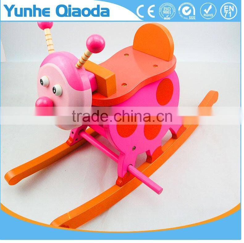 Child Wooden Rocking insect Rocker insect Wooden Rocker,Wooden Horse Rocker,Wooden Toy Rocker Produc