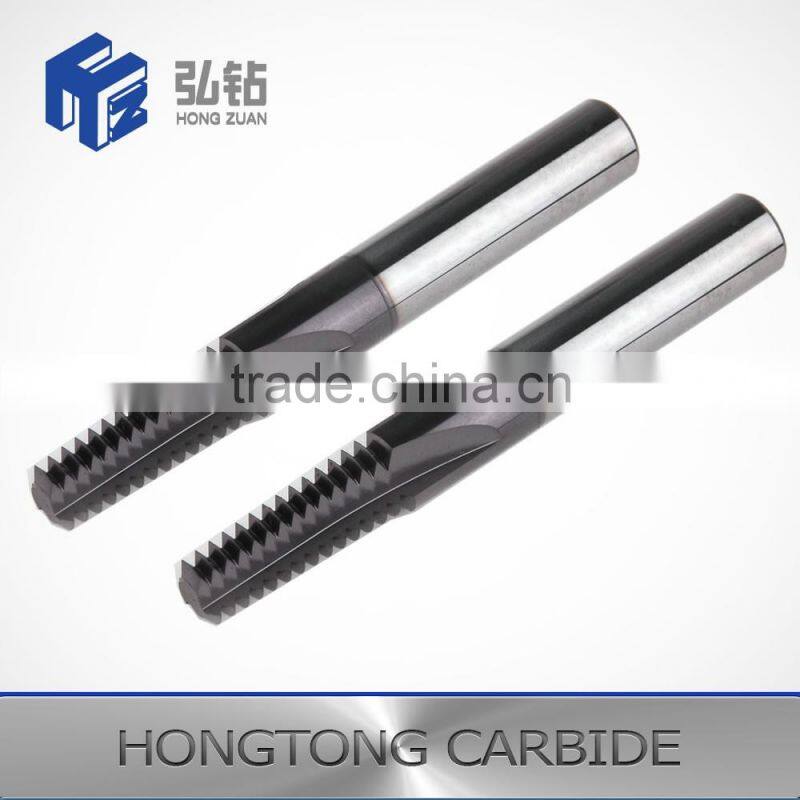 Cemented carbide single end mills for depths-of-cut