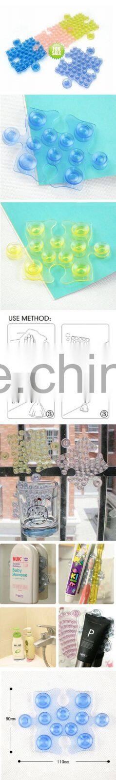 Double Sided Suction Cup Puzzle PVC Magic Plastic Sucker Sticker Anti-slip