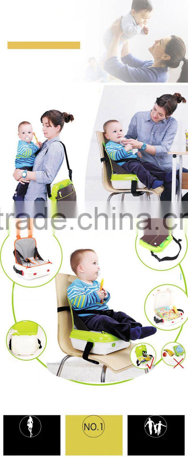 China goods wholesale portable foldable baby chair mommy bag-green