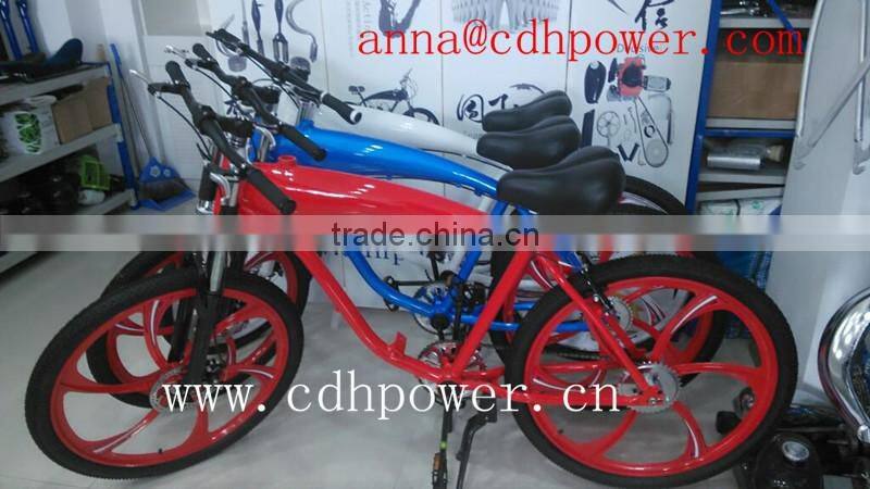 CDH complete bike with mag wheel and spoke wheel/complete gas tank built frame bike