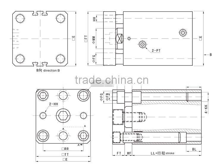 Promotions JULY best sell 50 Ton hydraulic cylinder for dump truck