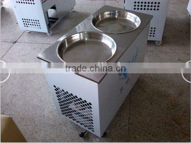 New Style -30 C degree Fried Ice Cream Machine double pan