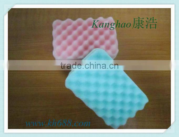High quality wave shape cleaning sponge, PU sponge cleaning, Pu foam cleaning, foam with layer cleaning